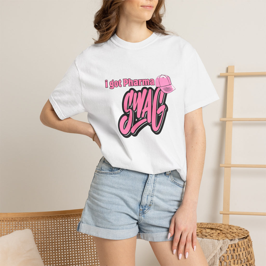 Pharma Swag T-Shirt — "I got Pharma SWAG" Pink Graphic Tee