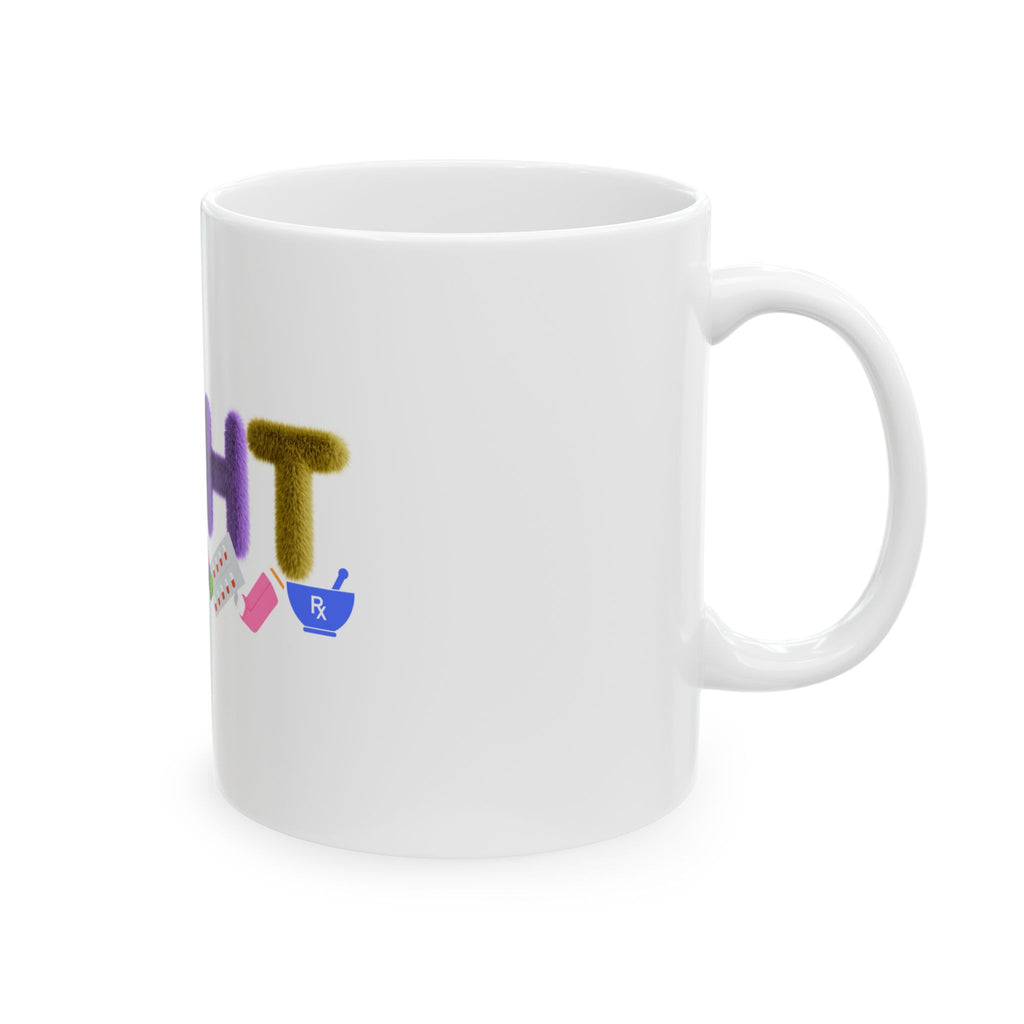 Pharmacy Technician Mug – Cute Pharmacist Pill Art Ceramic Coffee Cup (11oz/15oz)