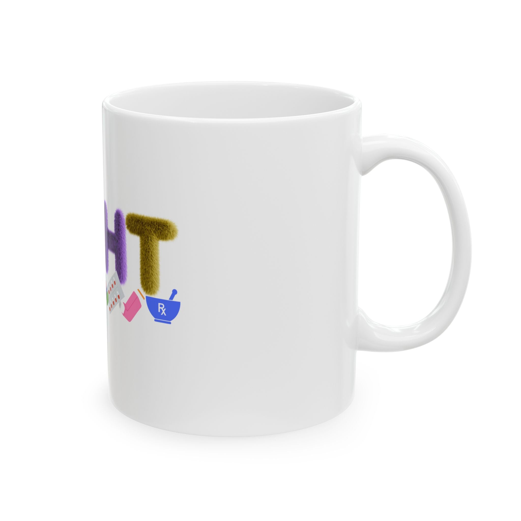 Pharmacy Technician Mug – Cute Pharmacist Pill Art Ceramic Coffee Cup (11oz/15oz)