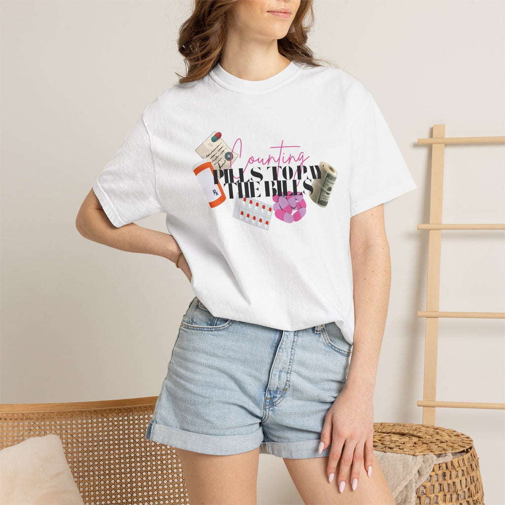 Counting pills to pay the bills Pharmacy Technician T-shirt