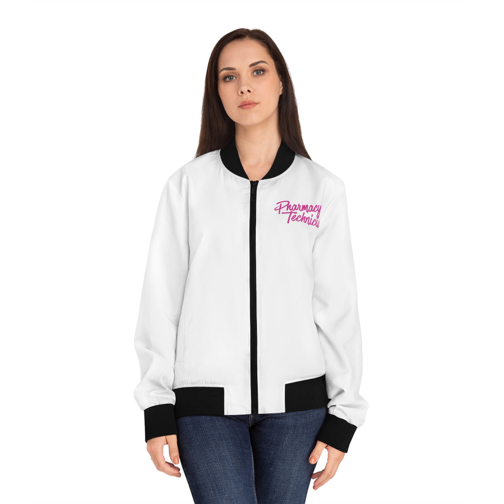 Pharmacy Technician Bomber Jacket – Women's Embroidered Medical Jacket