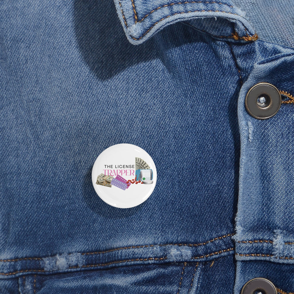 “The License Trapper” Round Pin Design