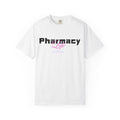 Pharmacy Life Graphic T-Shirt — Retro Pink Logo Tee for Pharmacists
