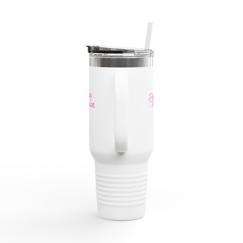 Pharmacy Technician 40oz Insulated Travel Mug – Pink Script