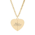 Hidden Message Heart Necklace — Engraved Secret Message Pendant