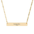 Horizontal Bar Necklace (Engraving)