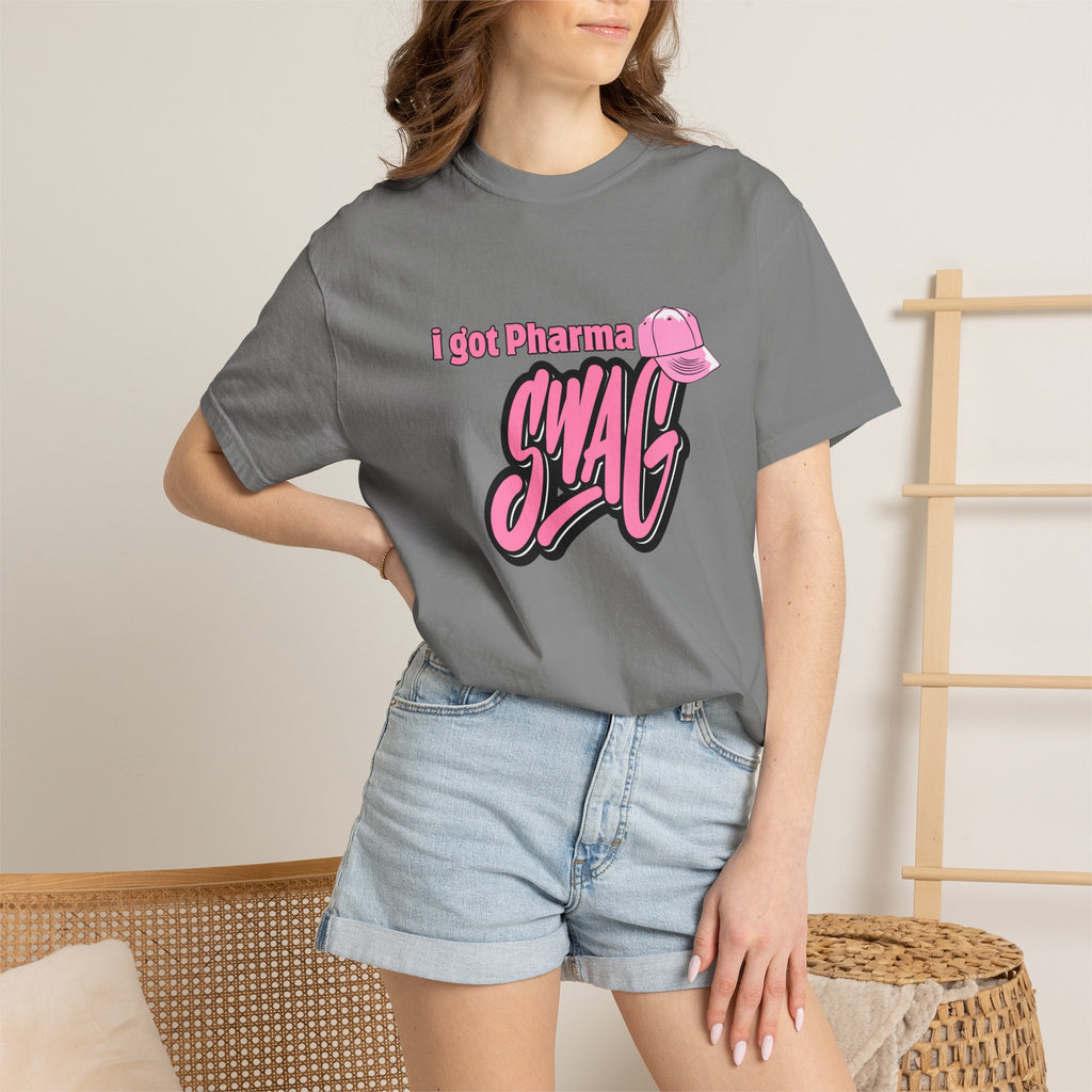 Pharma Swag T-Shirt — "I got Pharma SWAG" Pink Graphic Tee